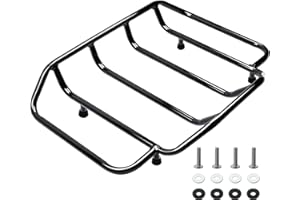 MoKitDora Tour Pack Luggage Rack Trunk Top Rack Compatible with Harley 1984-up Touring CVO Street Electra Road Glide King Ultra Limited, Black