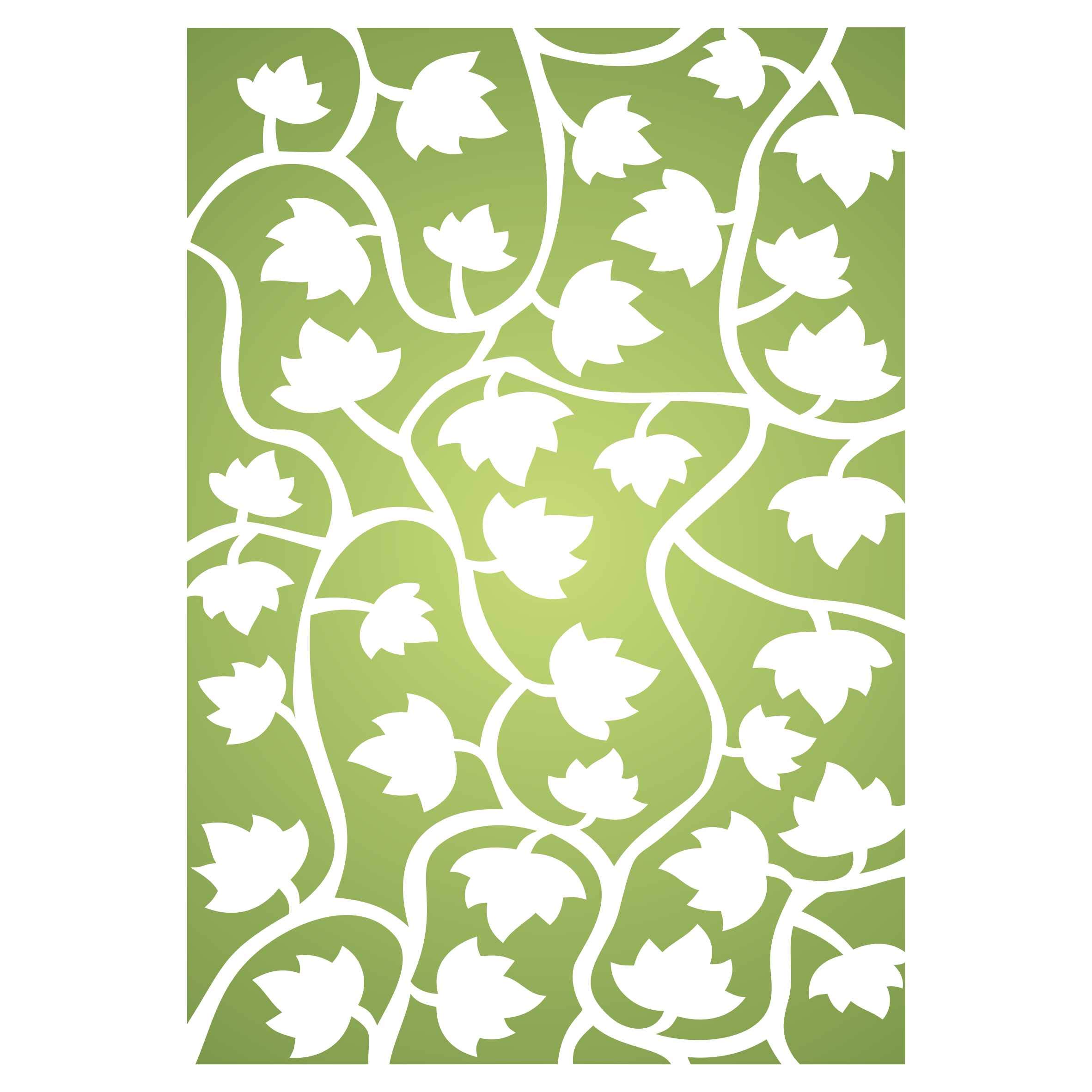 Vines Layering Stencil, 11.43 x 16.51 cm - Layering Stencil use to add Texture and Design to Mixed Media Backgrounds