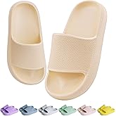 KOUECI Kids Cloud Slides Boys Girls Shower Slippers Slip on Slide Sandals Non-slip Summer Beach Pool Shoes