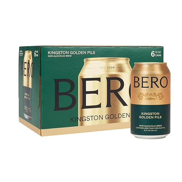 BERO KINGSTON GOLDEN PILS NON-ALCOHOLIC BEER, 6-PACK CRAFT...