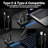 FIDECO M.2 NVMe SATA SSD Cloner Dock USB 3.2 Gen 2 20Gbps Dual Offline Clone view 3