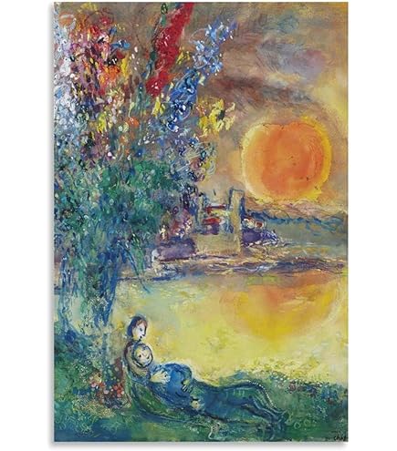 Chagall、LES AMOUREUX、海外版超希少レゾネ、新品額付 Chagall、LES AMOUREUX、海外版超希少レゾネ、新品額付 絵画