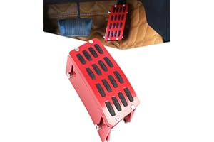 PKEDUO Red Gas Pedal Extender Cover Anti-Slip Adjustable Foot Pedal Pad Compatible with 2007-2017 Wrangler JK JKU 2/4-DOOR(NOT for 2018+ JL Models)