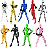 DANONI Titan13 Action Figure, Lucky Robot 13 Action Figures, 3D Printed Multi-Jointed Movable Action Figure, Dummy Robot 13 Action Figures for Desktop Decorations Game Gifts(9pcs)