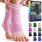 Modvel Foot & Ankle Brace Socks for Sprained Ankle Compression Sleeve - Plantar Fasciitis Relief Brace, Foot Support for pain Women & Men - Tendonitis & Arthritis Feet Sleeve, Stabilizing Ankles Wrap