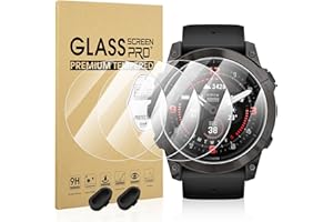 Suoman 4+2 Pack for Garmin Epix Pro Gen 2 51mm Screen Protector + Anti-dust Plugs, [Anti-Scratch] Full-Coverage 2.5D 9H Hardn