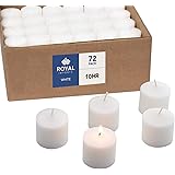 Royal Imports Votive Candle, Unscented White Wax, Box of 72, for Wedding, Birthday, Holiday & Home Decoration (10 Hour)