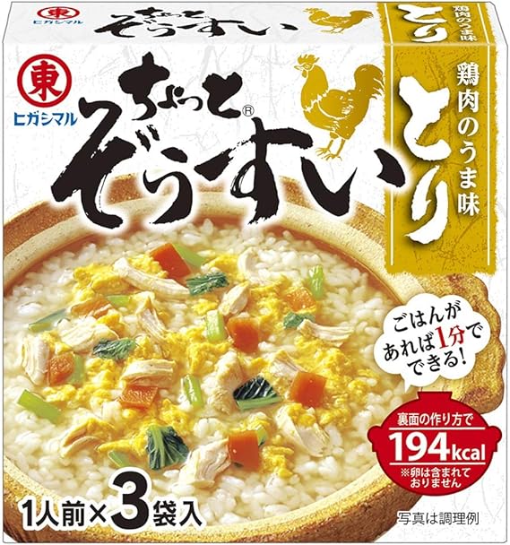 Amazon ヒガシマル醤油 ちょっとぞうすい とり 3p 10個 ヒガシマル 食品 飲料 お酒 通販