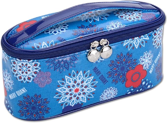 Amazon マリークワント Mary Quant マリクワ マリークアント デイジーモロカン ミニバニティコスメ ポーチ コスメペイント Mary Quant レディース ポーチ 化粧ポーチ 機能的 Daisy ブルー Mary Quant マリークワント ポーチ