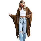 CUPSHE Women's Oversized Cardigan Sweater Open Front 2025 Fall Long Sleeve Soft Knit Casual Sweaters Outwear