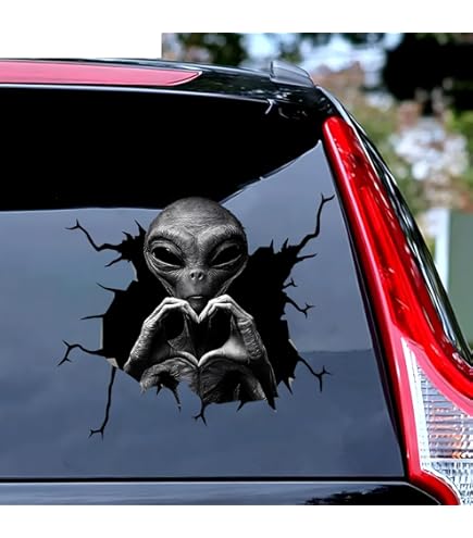 Amazon.com - Reflective Space Invaders Alien Black Window Outdoor