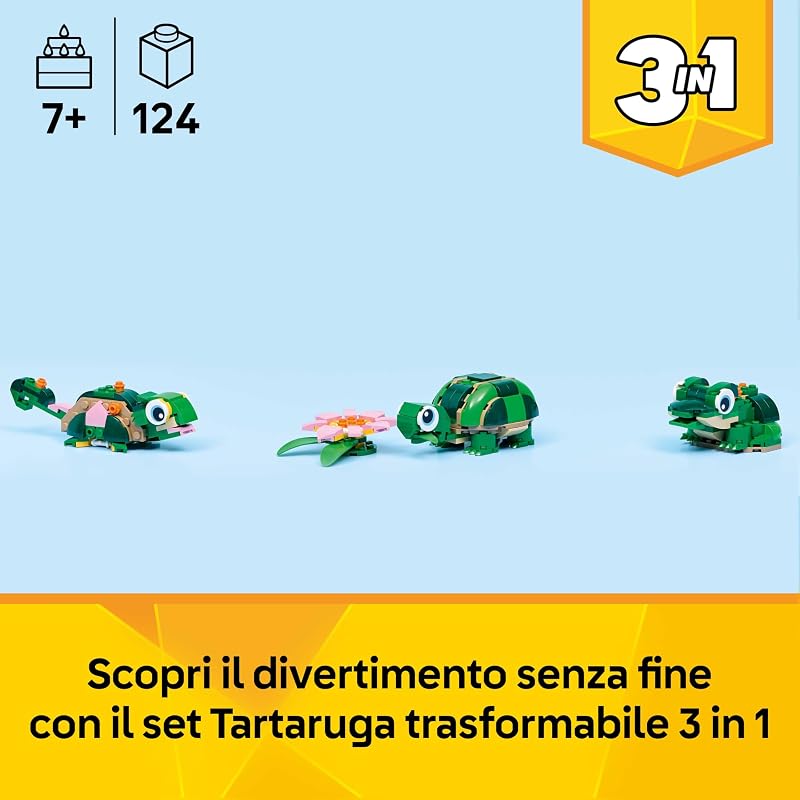 Creator 3 in 1 Tartaruga con fiore di ninfea 31377
