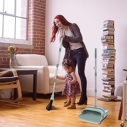 kelamayi Upgrade Broom and Dustpan Set, Large Size