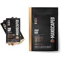 MANSCAPED® Crop Mop® On-The-Go Individually Wrapped Ball Wipes, Anti-Chafing Male Hygiene Body Wipes, Cleaning Wipe Designed