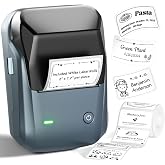 NIIMBOT B1 Label Maker, 2Inch Bluetooth Label Printer for Home, Blue | Label Maker Machine Support Smartphones &amp; PC for Small Business, School, Office, Came with 1 Roll White Label(2x1.2'')