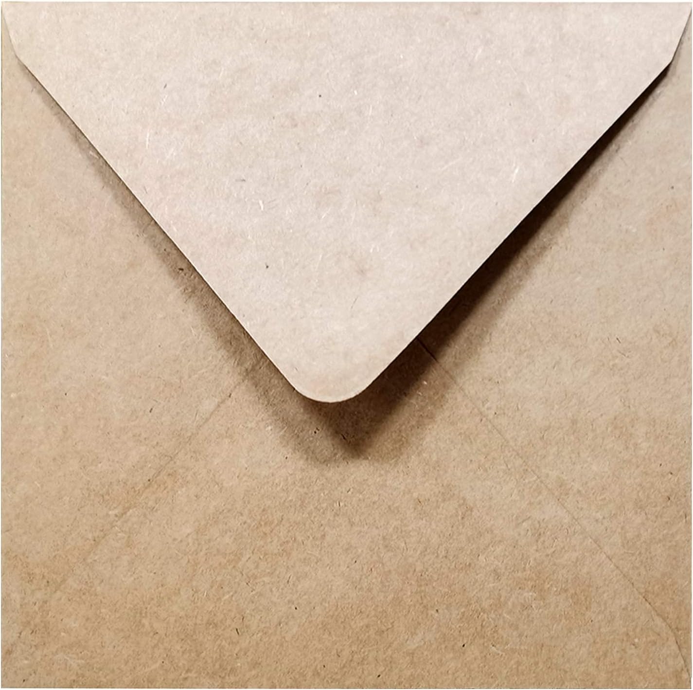 6" Envelope Kraft Invitation Envelope 6x6 | 6 Square Size 50 Pcs, 6" x 6" Inches, Wedding Invitation | Natural Brown Envelope | RSVP Envelopes