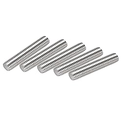 uxcell 10Pcs M10 x 50mm Fully Threaded Rod 304