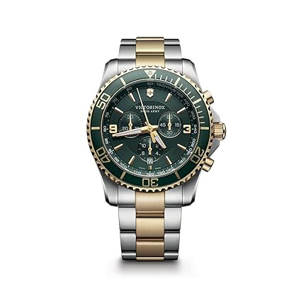 Chrono Analogue Green Dial Mens Watch