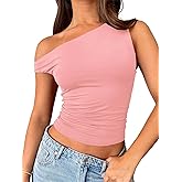ForeFair Womens Off Shoulder Tops Sleeveless Going Out Crop Tank Tops Slim Fitted Shirts Summer Outfits Y2K Cute Tops