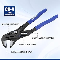 WORKPRO 10-Inch Pliers Wrench, CR-V Construction