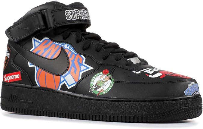 nike air force 1 mid supreme nba white box logo
