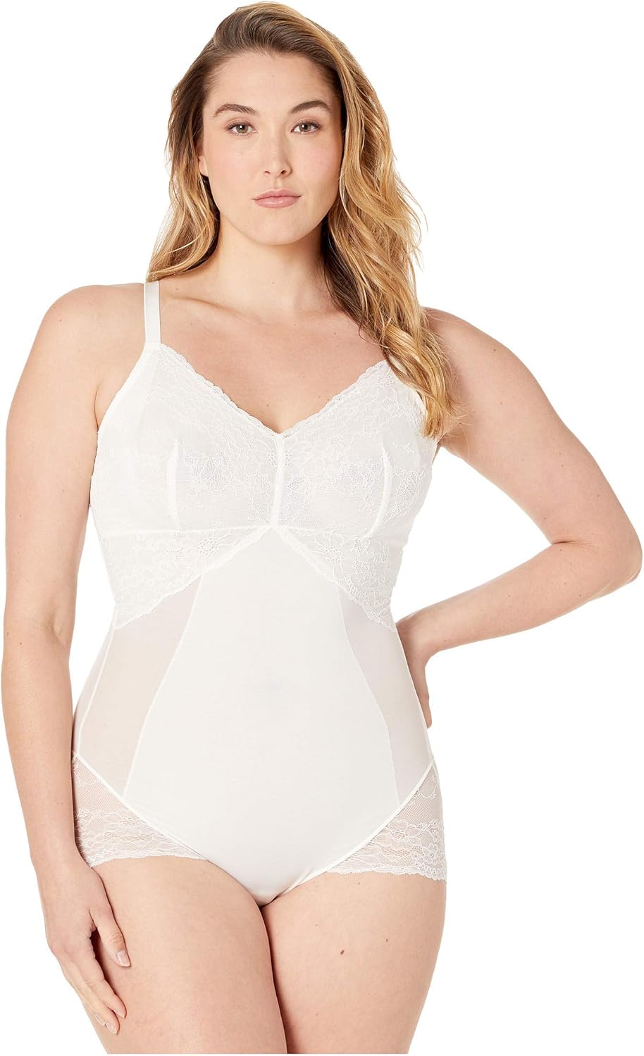 white spanx bodysuit