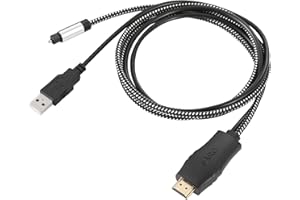 UNSTINCER 192KHz HDMI eARC/ARC to Optical Audio Converter for TV to Soundbar, Plug & Play 3.7ft/1.15m eARC to Optical Cable Audio Extractor Adapter Splitter for Sound System Home Theater Support Dolby/DTS 5.1