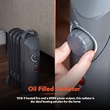 Warmlite 650W Oil Filled Radiator 5 Fin with Adjustable Thermostat view 3