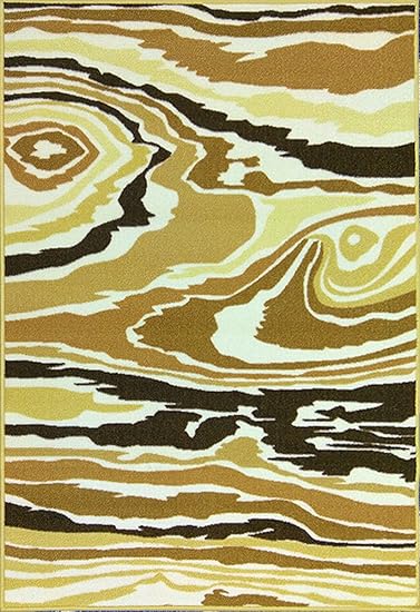 Amazon Com Adgo Contemporary Wood Surface Print Modern Area Rug With Non Skid Non Slip Rubber Backing 5 W X 7 L Brown Kitchen Dining