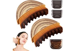 2PCS Lymphatic Contour Face Brush, Lymphatic Drainage Massager, Ergonomically Designed To Fit The Skin Precisely Tool for Puf