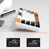MageGee 60% Mechanical Keyboard Red Switch 68 Key LED Backlit White view 3