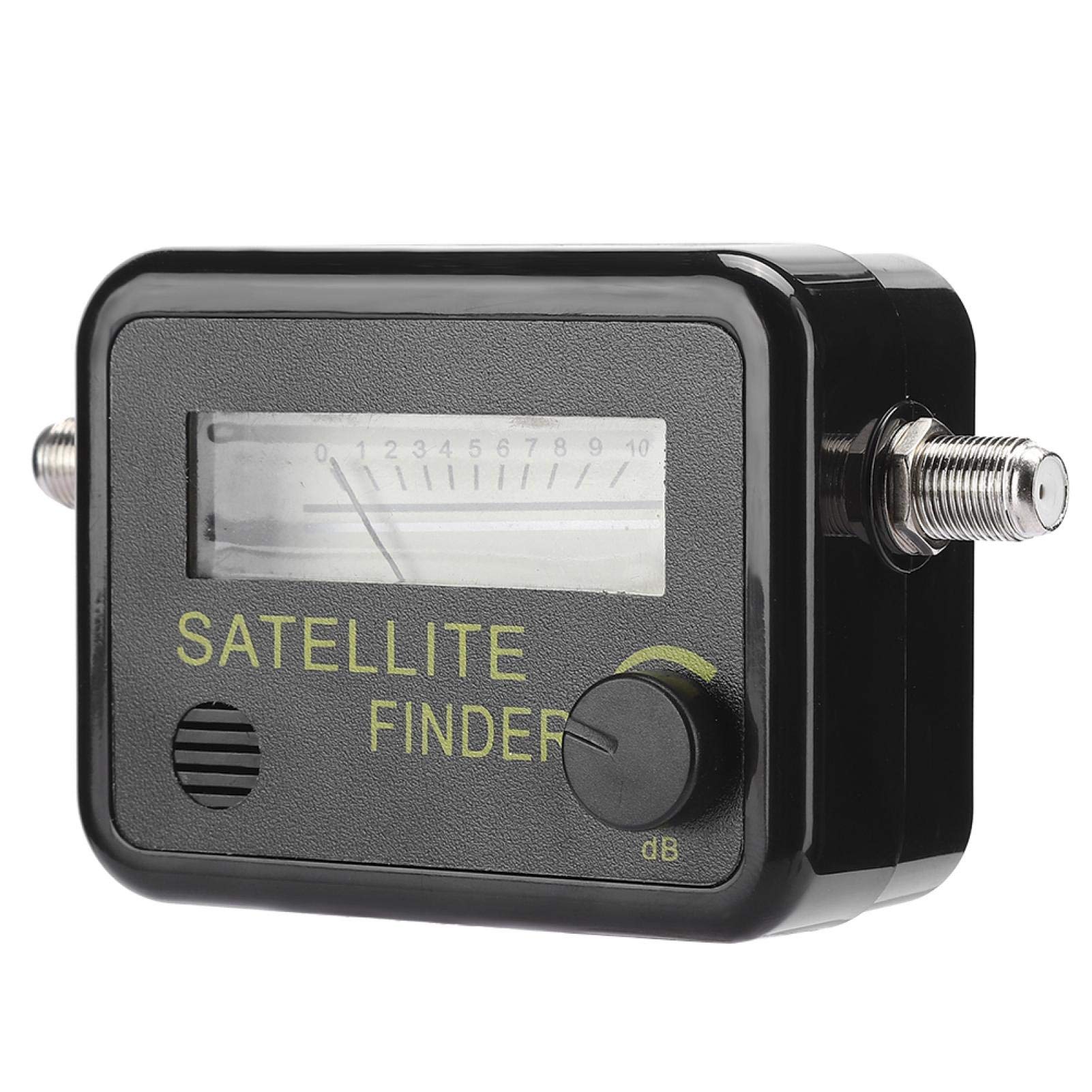 Black Signal Strength Meter Sturdy Sensitive Satellite Finder Small Size for Satellite Signal