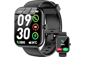 Smart Watch with Alexa Built-in, 1.83&quot; HD Touchscreen Fitness Tracker, Bluetooth Notifications/Calls, IP68 Waterproof, 120+ Sport Modes, 24/7 Heart Rate &amp; Sleep Monitor for iPhone Android iOS (Black)4.9 out of 5 stars 321$29.99