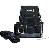 MELOTOUGH Electrician Tool Pouch Tool Belt Pouches Multiple Pockets Tool Organizer for Technician, Maintenance, HVAC