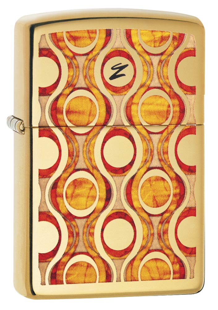 Zippo Lighter, High Polish Brass, smal