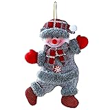 VDKIDKT 7.8" Christmas Cloth Puppet Hanging Gift