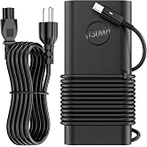 130W USB C Laptop Charger Type C Adapter Compatible with DellXPS 15 2in1 9575 Precision 5530 2in1 5550 5750 3560 3550 3551 Latitude 741073107210 9575 9410 9510 5420 5520 5510 Power Cord