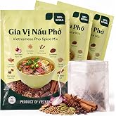 Pho Spice Bag Seasoning (3 Pack) 8 Whole Spices From Vietnam, No MSG | Vietnamese pho seasoning packets, whole pho spices, ph
