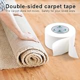 BOMEI PACK White Heavy Duty Double Sided Carpet Tape 72mm x 25m - Extra Sticky view 3