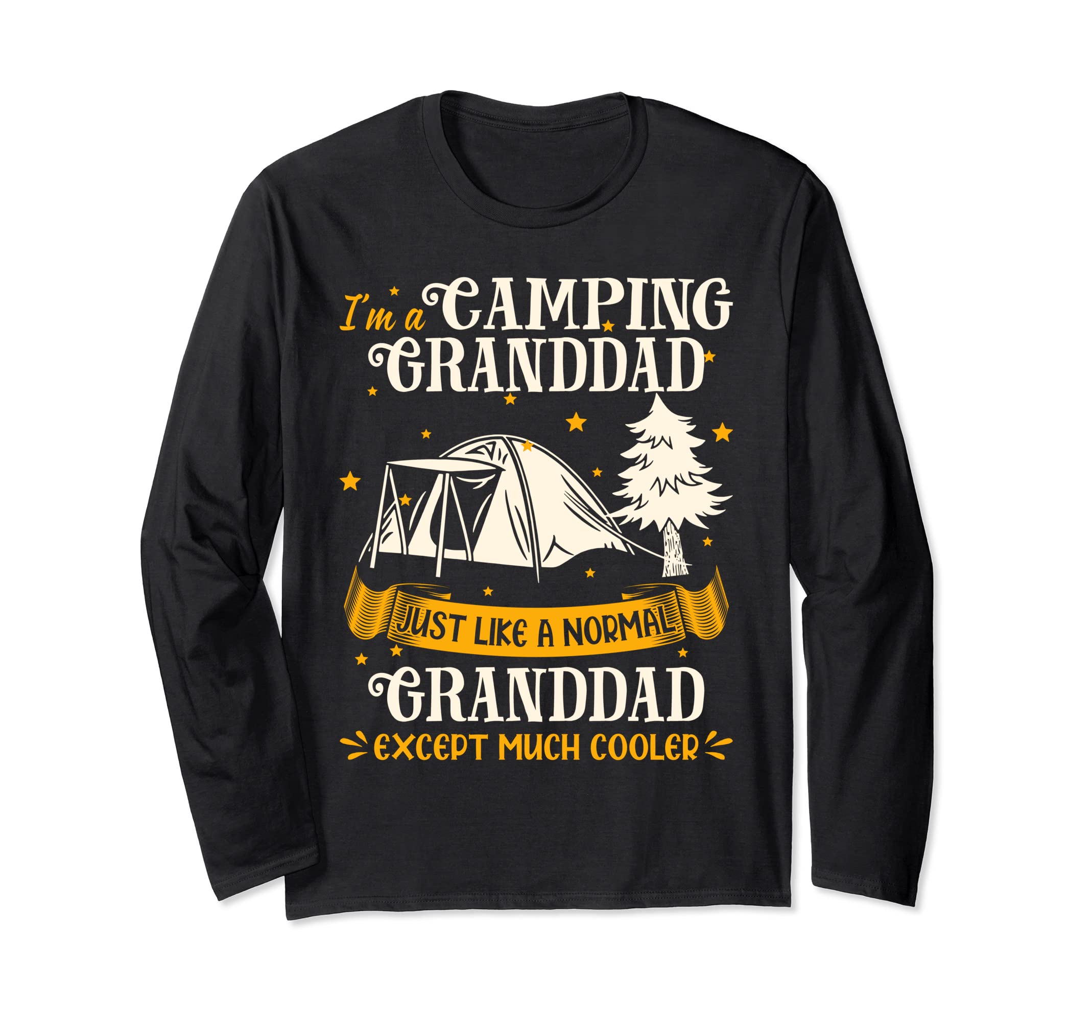 Camping Granddad Much Cooler Gift For Granddad Long Sleeve T-Shirt
