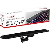 UltraPro Hover Digital TV Antenna Indoor for Smart TV | Long Range HD Local Channels, Easy Mount on Top Design, Supports 4K 1080P HDTV VHF UHF, 360&deg; Reception, 83713