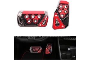 TOTMOX Car Rest Pedal Brake Gas Pedal Covers Universal - 2Pcs Car Pedal Pads Auto Sports Gas Fuel Brake Pad Cover Foot Pedals
