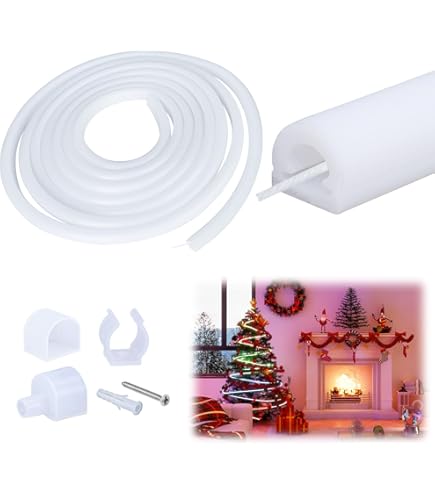 PATIKIL Guaina In Silicone Per Strisce LED 10 Mm – Tubo Flessibile Impermeabile IP67 – Protezione Per Modelli 5050/5630/5730 – 5 Metri, Trasparente - 2