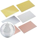 KAIYUAN 6 Sheets Rose Gold Mirror Mosaic Tiles 600pcs 5x5mm Self Adhesive DIY view 3