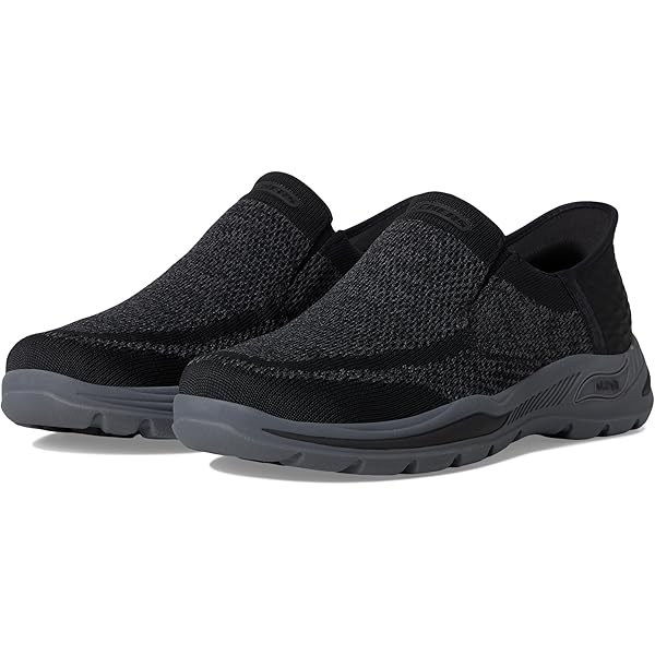 Amazon.com | Skechers Men's Respected - Elgin, BBK,7 Medium