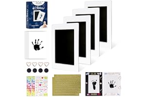Tubuui Inkless Baby Hand and Footprint Kit,Clean Touch Ink Pad for Baby Footprint Kit,No Mess Dog Paw Print Kit,DIY Footprint Ink for Baby Keepsake Gifts for Boys and Girls