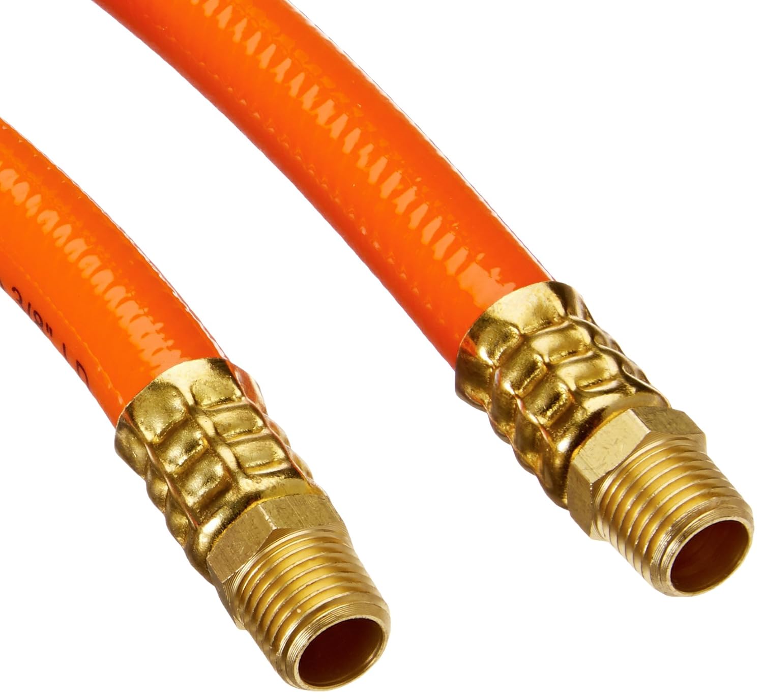 Amflo 57625A10 Orange 300 PSI PVC Air Hose 3/8" x 25' With 1/4" MNPT