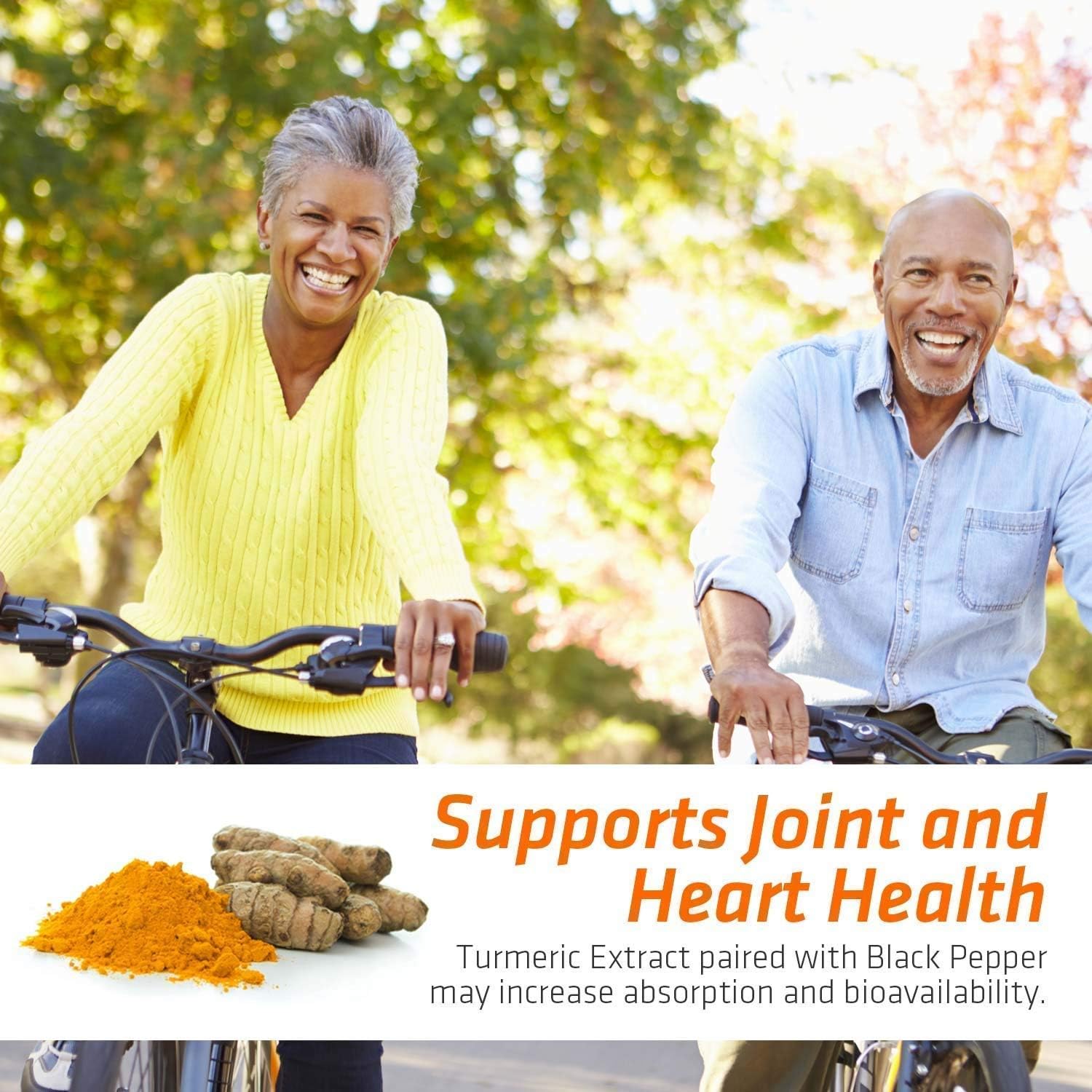 Turmeric Curcumin with BioPerine 95% Curcuminoids 1950mg with Black Pepper for Best Absorption, Made in USA, Most Powerful Joint Support, Turmeric Supplement Pills by Natures Nutrition - 180 Capsules: Health & Personal Care