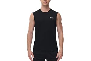 Cakulo Men's Workout Swim Sleeveless Shirts Quick Dry Beach Pool Tech Running Athletic Exercise Muscle Tank Top Big and Tall
