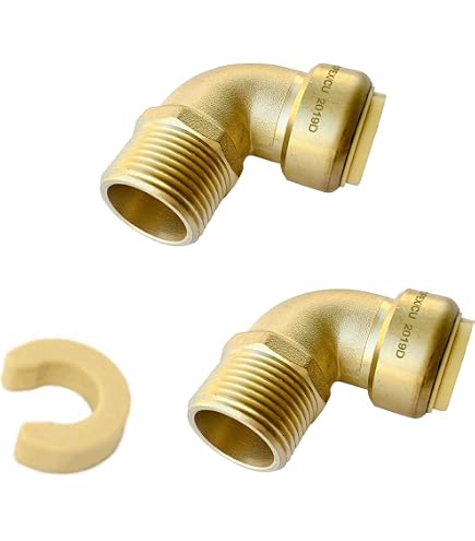 10 Pack XFITTING 1 X 3/4 Push Fit Elbow Connectors – 1" X 3/4" Push To Connect Plumbing Fittings